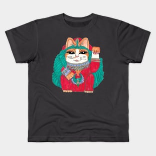 Cleocatra Lucky cat Kids T-Shirt